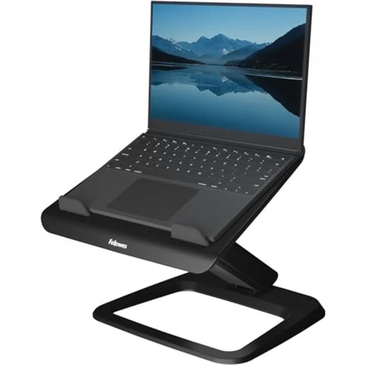 Fellowes Hana LT Laptop Ständer, 48,3 cm (19 Zoll), höhenverstellbar, mit Kabelmanagement, schwarz