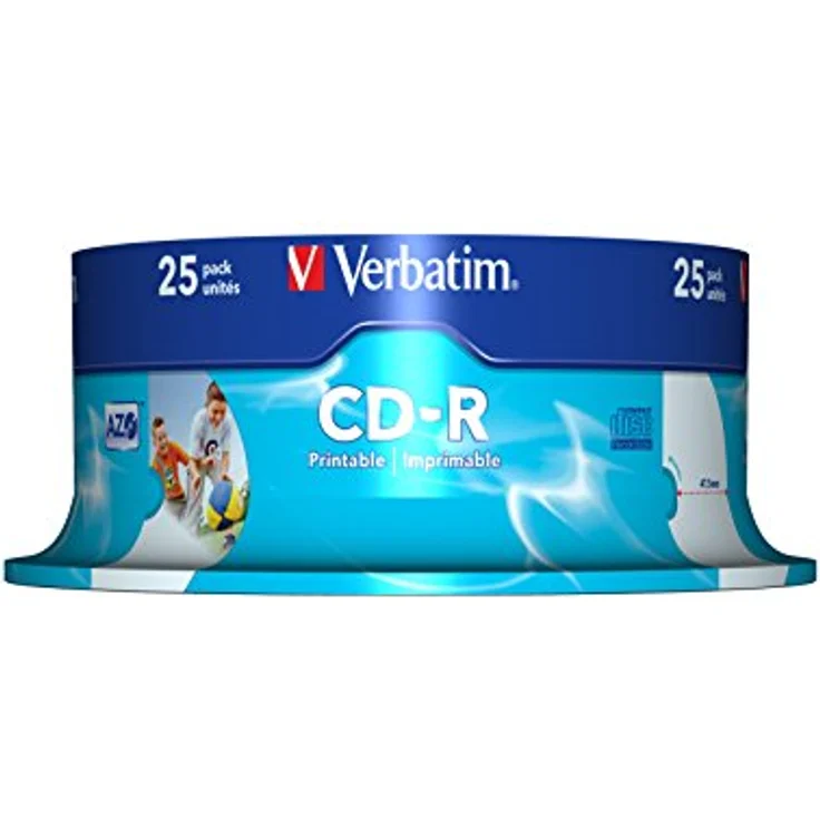 Verbatim CD-R AZO 700MB 52x Wide Printable Surface ID Cake 25 - Preisvergleich – Bild 2