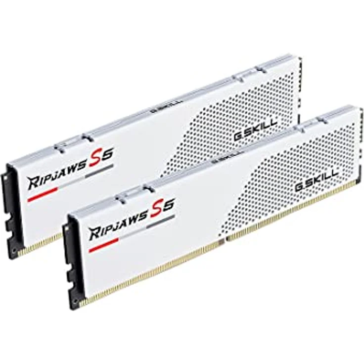 G.Skill Ripjaws S5 - DDR5 - Kit - 64GB: 2 x 32GB - DIMM 288-PIN Low Profile - 6000 MHz - PC5-48000 - CL30 - non-ECC - Mattes Weiß (F5-6000J3040G32GX2-RS5W) – Bild 2