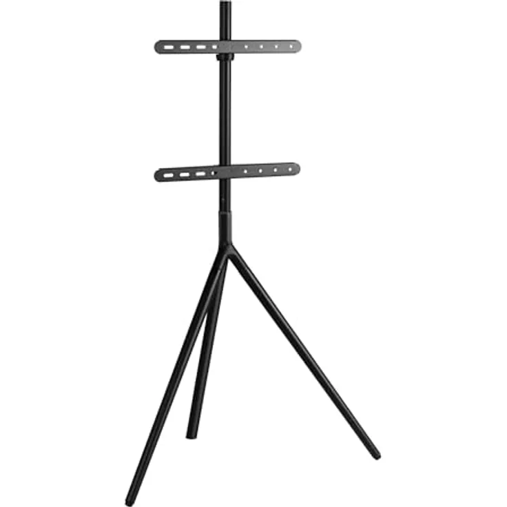 pro.tec TV-Halterung ‘Valle’, freistehend für max. 65 Zoll, VESA bis 400x400 mm, Tragfähigkeit 40 kg, Schwarz