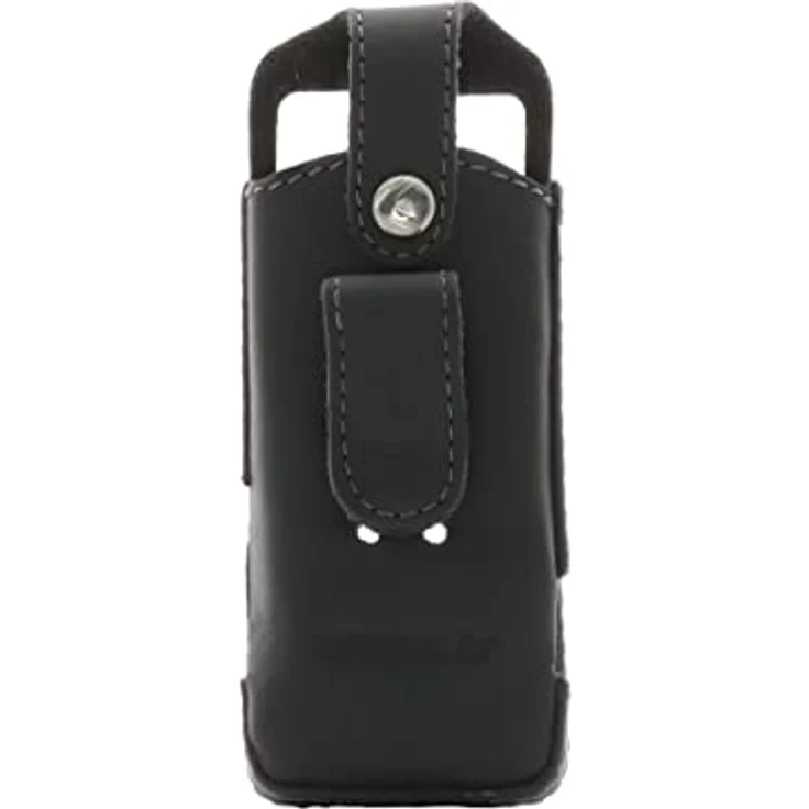 JT Berlin Turnline Ledertasche für das Aastra 630 / 630d / 632d, Mitel 630 / 630D / 632d / 632d2 / 632dt Gürtel-Tasche [Echtleder, 8-Stufen drehbarer Gürtelclip, Handmade in Europe] - schwarz – Bild 4
