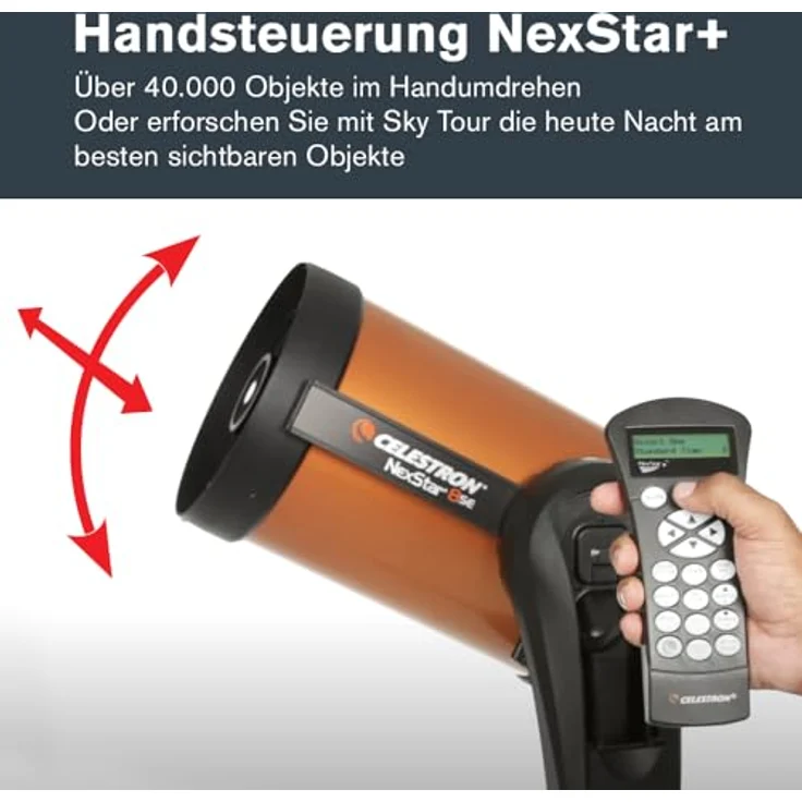 Celestron NexStar 8 SE Teleskop 203/2032 Schmidt-Cassegrain (UK Version) – Bild 8