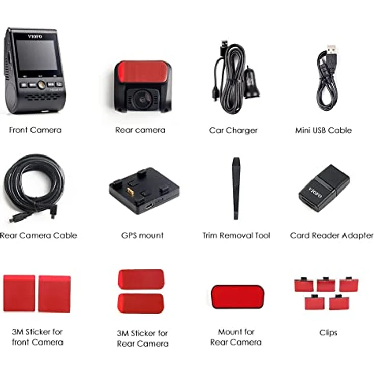 VIOFO A129 PLUS DUO-G, Dashcam mit 2K Frontkamera, 1080p Rückkamera, WiFi, GPS und Parkmodus – Bild 5