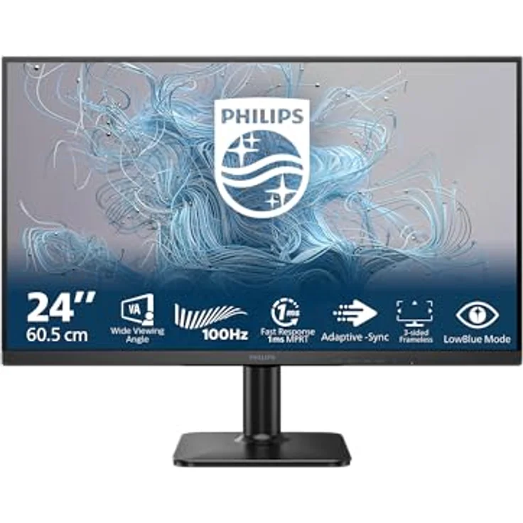 Philips 24E2N1100LB - 24 Zoll Full HD Monitor, Adaptive Bildsynchronisation, 100 Hz, schwarz – Bild 2