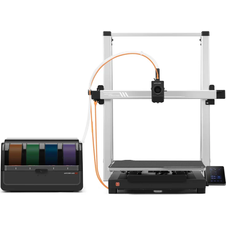 Anycubic Kobra 3 Max Combo, 3D-Drucker mit 420 x 420 x 500 mm Druckvolume, Hochgeschwindigkeitsdruck bis 600 mm/s und ACE Pro-Filamentbox