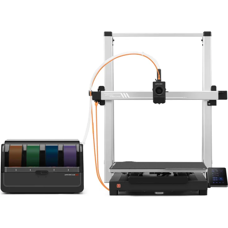Anycubic Kobra 3 Max Combo, 3D-Drucker mit 420 x 420 x 500 mm Druckvolume, Hochgeschwindigkeitsdruck bis 600 mm/s und ACE Pro-Filamentbox