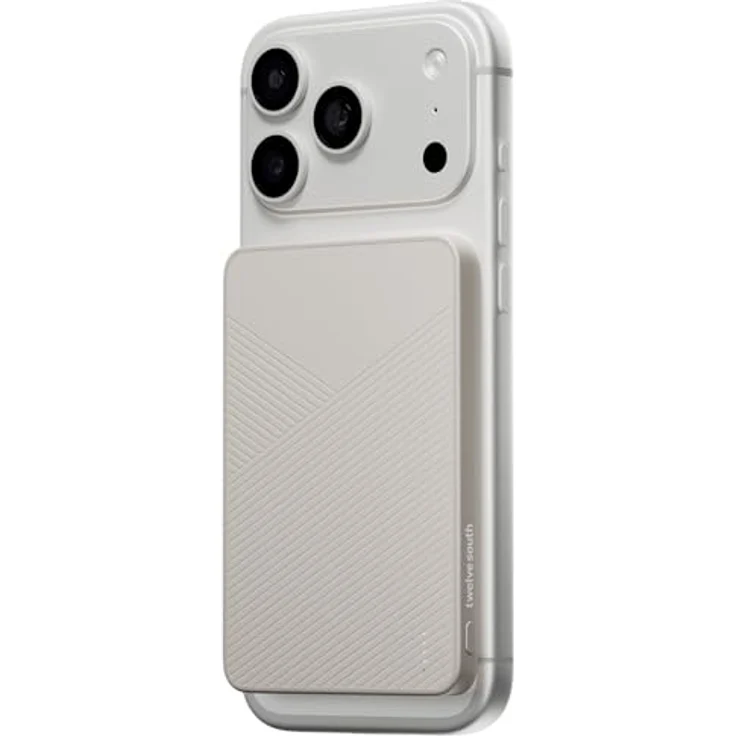 Twelve South PowerCapsule Dune, 5000 mAh Powerbank mit magnetischem Design und Qi2-zertifiziertem kabellosen Laden – Bild 1