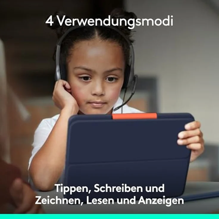 Logitech Rugged Combo 4 für iPad (10. Generation) - Schutzcase mit Smart Connector und strapazierfähiger, spritzwassergeschützter Tastatur - Blau – Bild 3