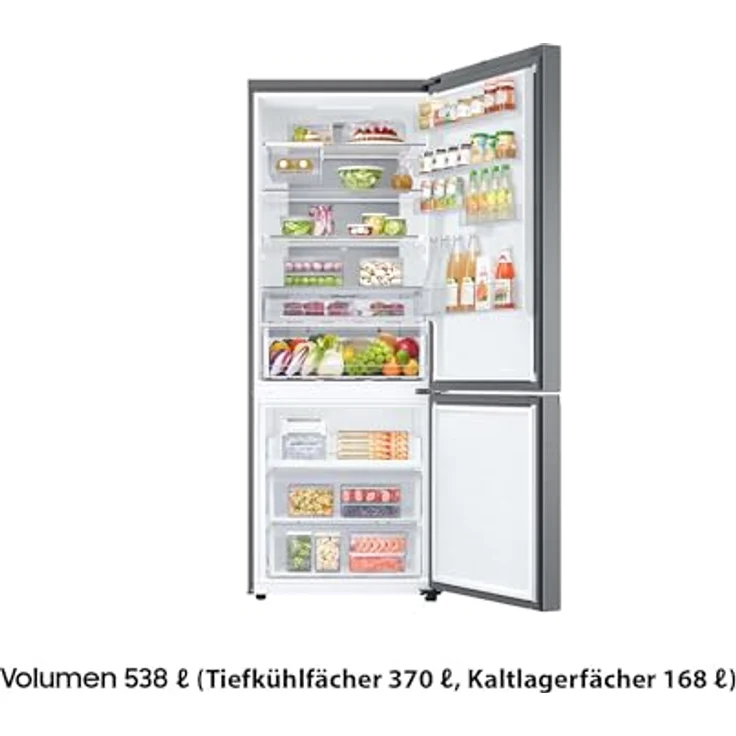 Samsung Kühl-/Gefrierkombination mit 75 cm Breite und Twist Ice Maker, 538 L Edelstahl Look – Bild 2