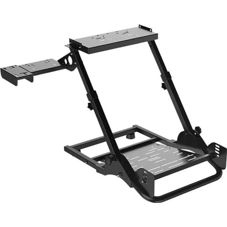 PXN A10 Handlebar Stand, faltbarer Rennsport-Ständer aus Q235 Karbonstahl, höhenverstellbar, kompatibel mit PXN, Logitech, Thrustmaster, Fanatec und mehr