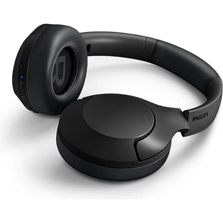 Philips TAMS1BL/00 Moving Sound, Kabellose on-ear Kopfhörer mit 40 mm Treibern, Schwarz, inkl. austauschbarer Ohrpolster