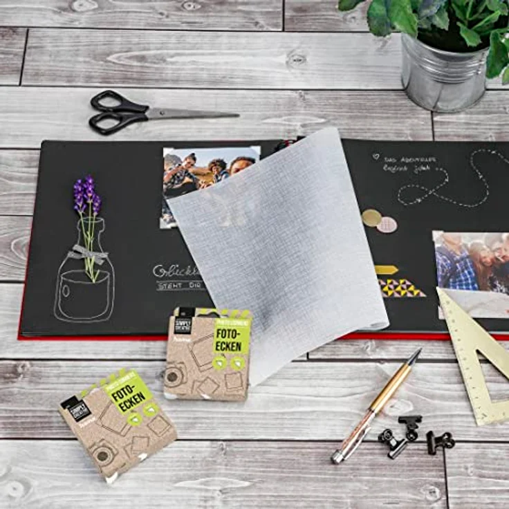 Hama Fotoalbum Hama Fotoecken-Spender 00007107 500 St., Transparent/Weiß, selbstklebend, archivierungssicher, säure- und lösemittelfrei – Bild 5