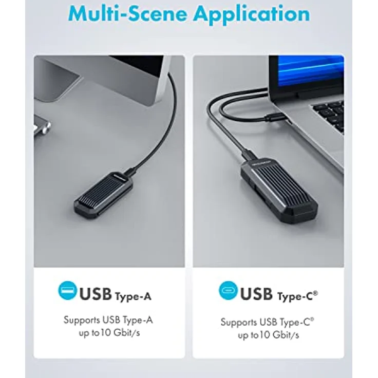 Graugear externes Gehäuse M.2NVMe-NGFF SSD PCIe3.0 retail (G-M202-AC-10G) – Bild 4