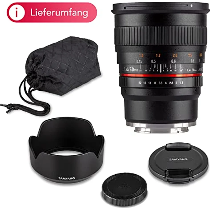 Samyang F1.4 Objektiv für Sony Alpha Anschluss E-Mount, 50mm – Bild 5
