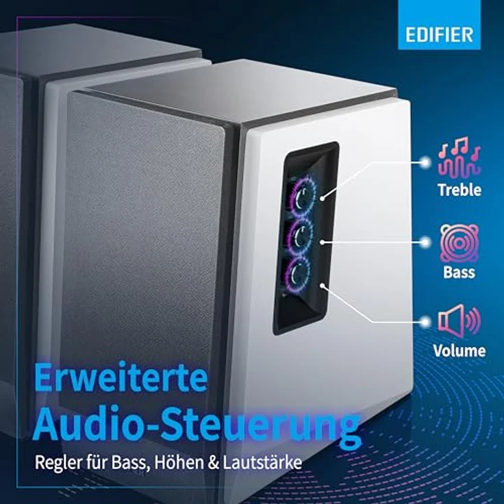 Aktivboxen Edifier Studio R1700BT 2.0 weiß-silber Bluetooth – Bild 6