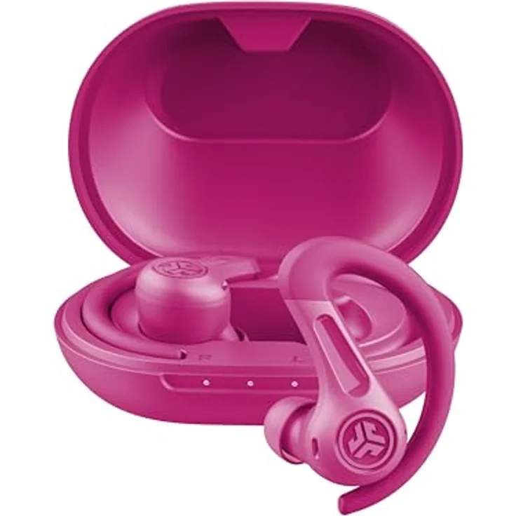 JLab JBuds Air Sport ANC 4, True Wireless Sportkopfhörer mit Noise Cancelling, 60+ Std. Akkulaufzeit, IP66-schweißresistent, Bluetooth Multipoint, Rosa – Bild 1
