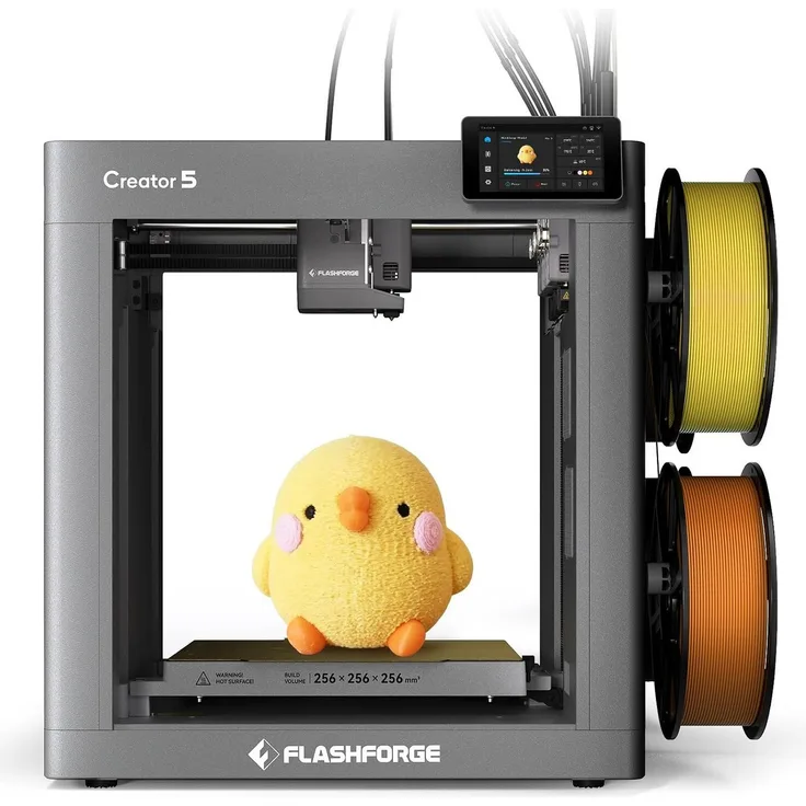 Flashforge Creator 5, 3D-Drucker in Schwarz mit WEEE-Reg.-Nr. DE 89633988