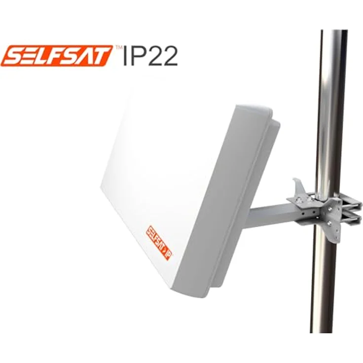 SELFSAT IP22 Sat/IP Flachantenne - Die Weltweit erste Fast unsichtbare SAT>IP Satelliten-Antenne für bis zu 8 Nutzer, weiß – Bild 5