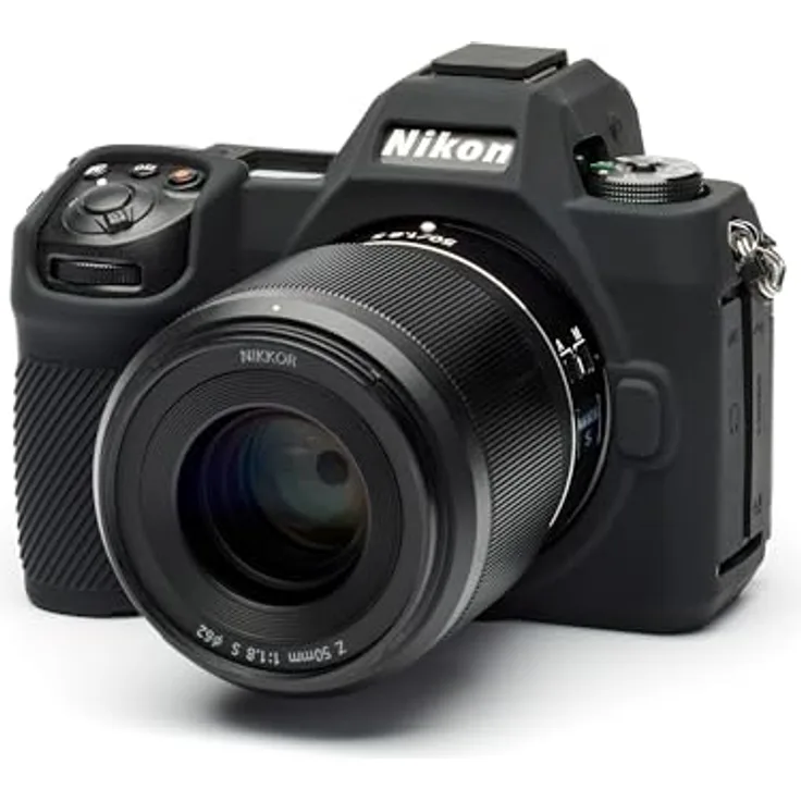 easyCover Silikon Kameratasche für Nikon Z6III - Maßgeschneiderter Schutz vor Stößen, Kratzern und Staub - Schwarz