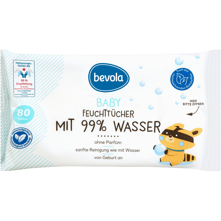 Bevola Baby Feuchttücher mit 99 % Wasser