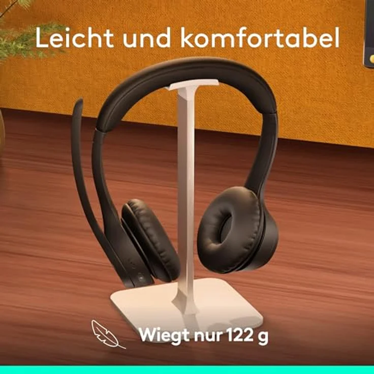 Logitech Zone 305 for Business, kabelloses Bluetooth-Headset mit Mikrofon, für Google Meet, Google Voice, Zoom, kompatibel mit Windows, Mac, Chrome, Linux, iOS, iPadOS, Android - Schwarz - Zertifiziert für Business, Geräuschunterdrückung, lange Akkulaufzeit – Bild 4
