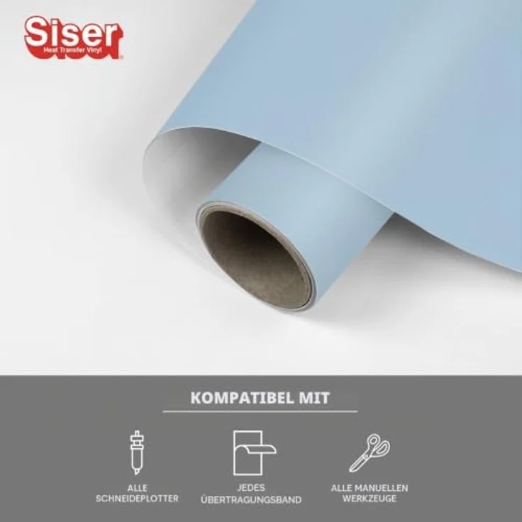 Siser EasyPSV® Starling selbstklebende Folie, Schnittbreite 30 cm, spülmaschinenfest, blau – Bild 2