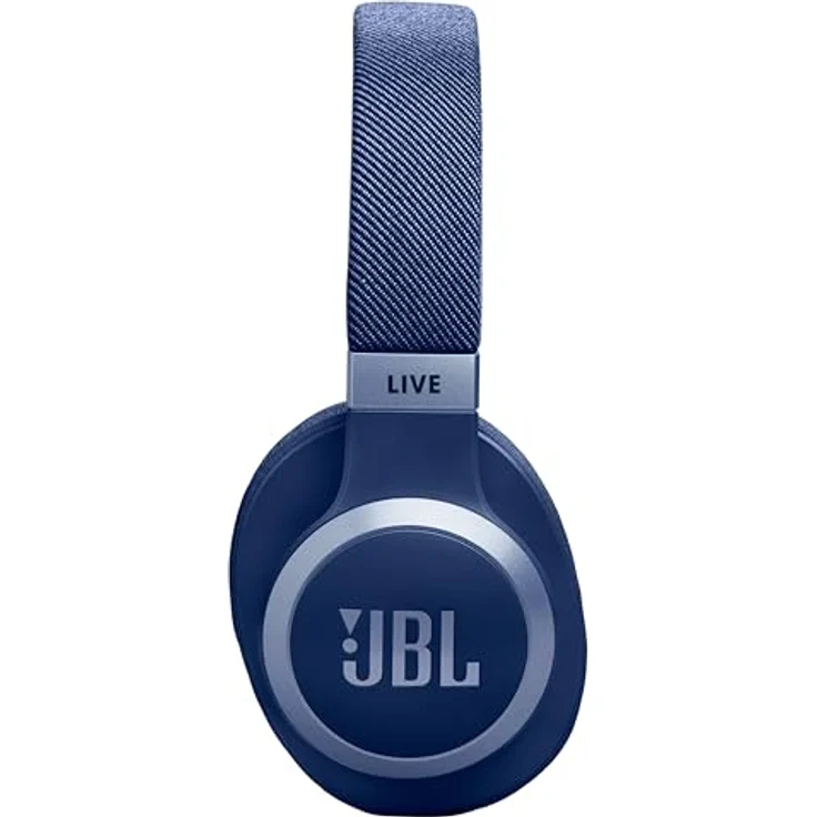 JBL Live 770 NC – Bluetooth Over-Ear-Kopfhörer mit adaptivem Noise-Cancelling – Kabellose Ohrhörer Signature Sound und Sprachassistent – Langer Musikgenuss für bis zu 65 Stunden – Blau – Bild 3