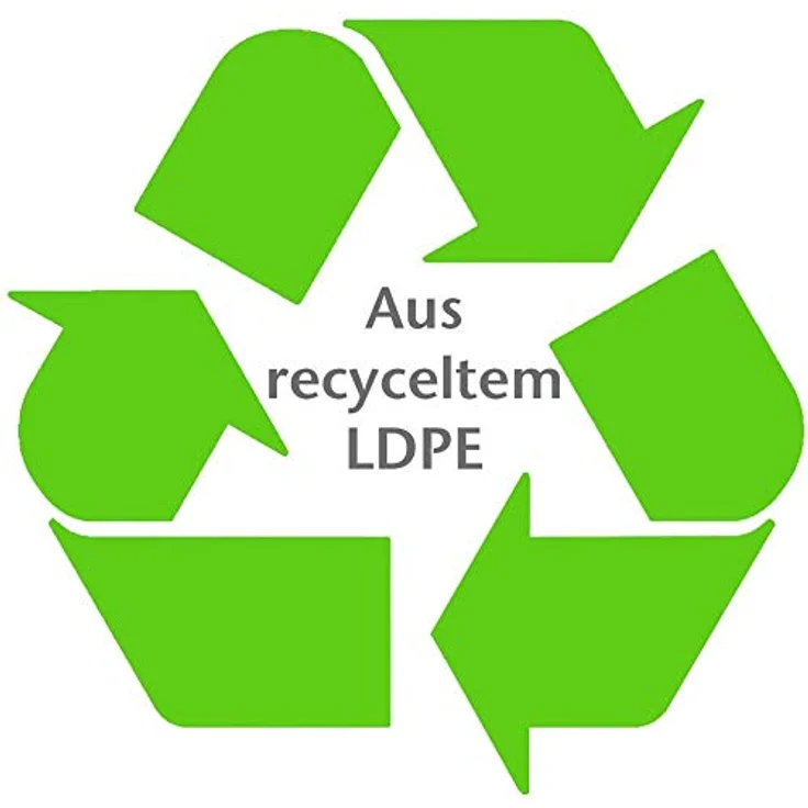 inapa Müllsack/Abfallsack Triline Öko: 240l, transparent – ✓reißfest ✓belastbar ✓100% recyclingfähig, 100 Sack – Bild 4