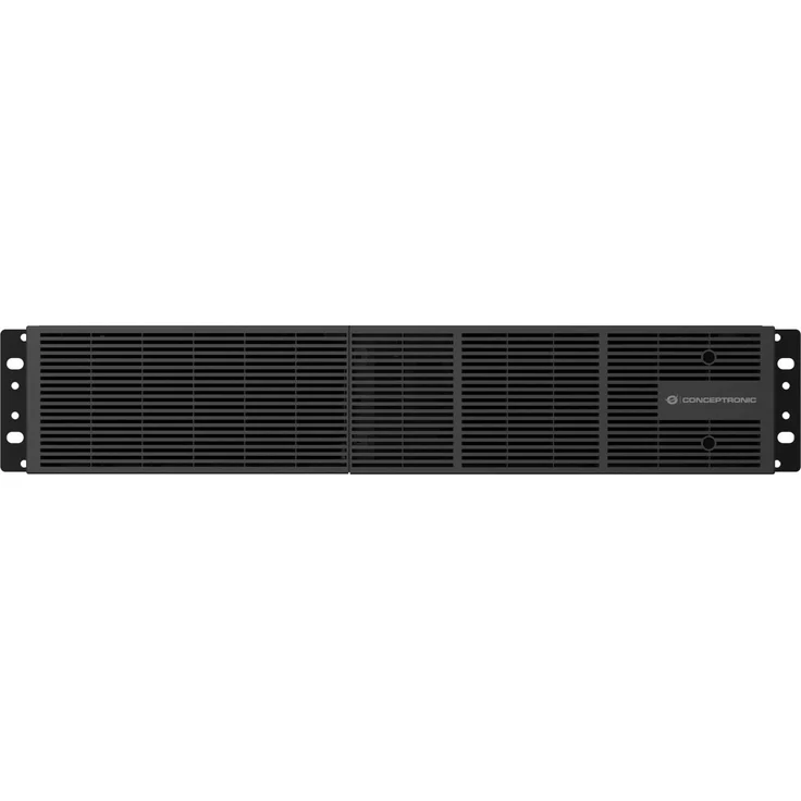 Conceptronic EBM01R72V Externes Batteriegehäuse, Rackmount für 72V-Batteriesysteme, kompatibel mit ZEUS51E3K, schwarz, 438 mm, 610 mm, 88 mm, 8,3 kg