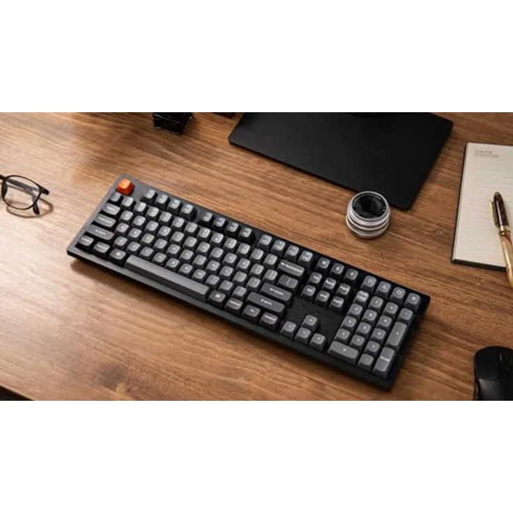 Keychron K10 Max Custom Wireless Mechanische Tastatur, 2.4 GHz/Bluetooth/USB-C, RGB, QMK/VIA Programmierbare Makros Hot-Swap, PBT Keycaps, für Mac Windows, Super Brown Switch, QWERTY US, Schwarz – Bild 3