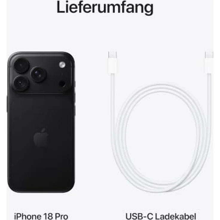 Apple iPhone 18 Pro 5G Smartphone (6,3 Zoll) OLED-Display, 256 GB interner Speicher, iOS 27, Schwarz – Bild 10