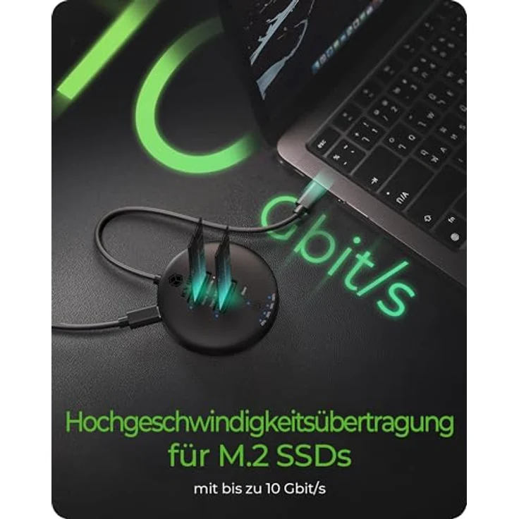 ICY BOX IB-1612MCL-C31 DockingStation für M.2 NVMe & SATA SSDs, Klonstation mit bis zu 10 Gbit/s, USB-C, werkzeuglose Installation, LED-Anzeige – Bild 2