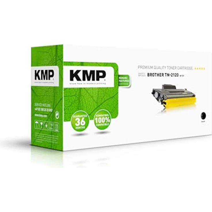 KMP B-T21 Tonerkartusche, ersetzt TN-2120, Druckleistung ca. 2.600 Seiten, schwarz – Bild 1