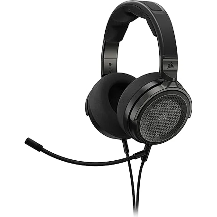Corsair Virtuoso PRO Kabelgebundenes Open Back Gaming Headset - Abnehmbares Unidirektionales Mikrofon - 50mm Graphene Treiber - 20Hz-40 kHz Frequenzgang - Carbon – Bild 1