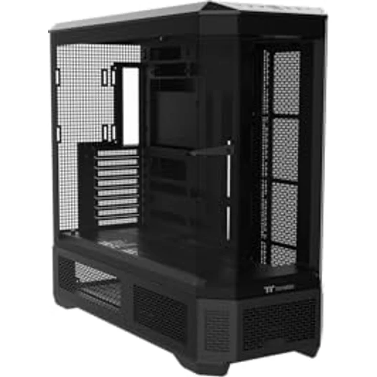 Thermaltake View 600 TG, Full Tower PC-Gehäuse mit vier TG-Blenden und Unterstützung für E-ATX-Motherboards, schwarz – Bild 1