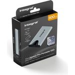 Integral SlimXpress Pro 500GB USB-C 3.2 Gen 2x2 Tragbare Externe SSD - 2000MB/s Lesegeschwindigkeit & 2000MB/s Schreibgeschwindigkeit. Plug & Play. Kompatibel mit Mac, PC, Android, Xbox & Playstation