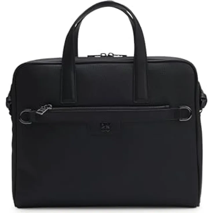 Hugo Nesh Aktentasche, Laptop-Tasche aus 100% Polyurethan, 37 cm, schwarz