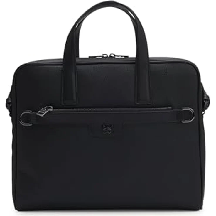 Hugo Nesh Aktentasche, Laptop-Tasche aus 100% Polyurethan, 37 cm, schwarz – Bild 1