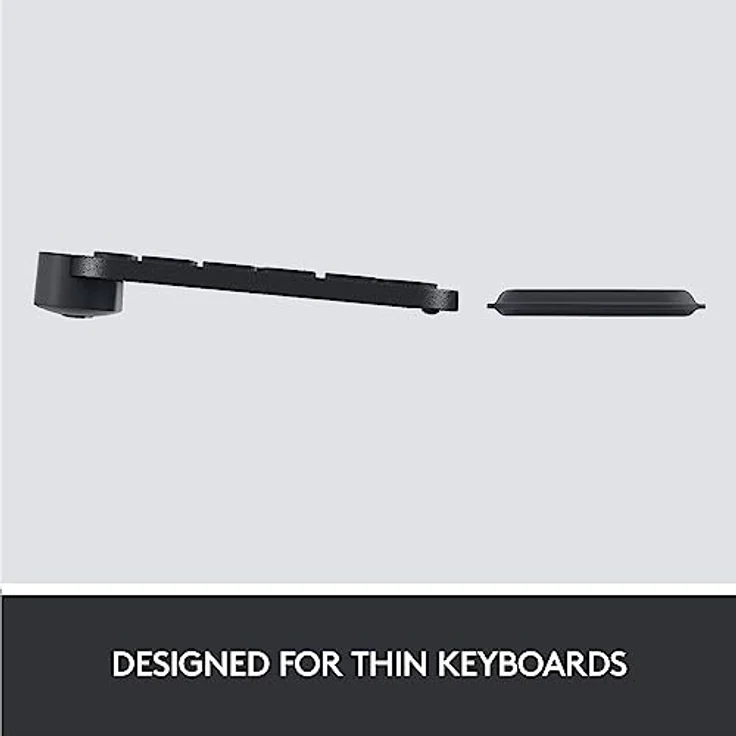 Logitech MX Palm Rest (für MX Keys, Rutschfestes Premium-Material für Komfort bei stundenlangem Tippen) schwarz - Preisvergleich – Bild 4