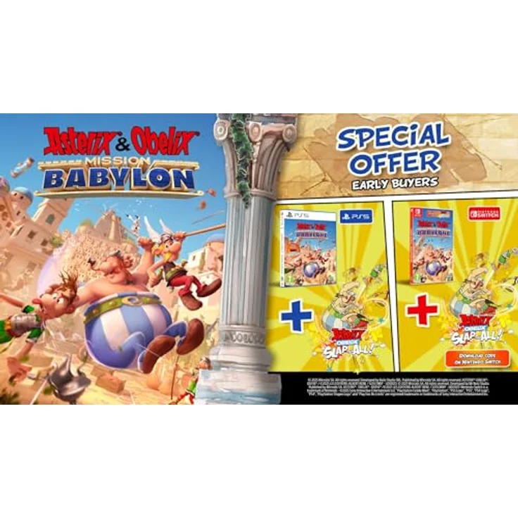 MICROÏDS Asterix & Obelix - Mission Babylon PS5 (EU Import), actiongeladenes Plattform-Spiel mit 20 Levels und neuen Welten – Bild 2