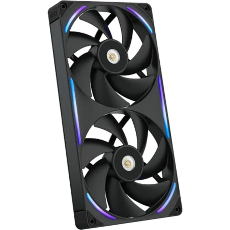 NZXT F Series F280X Black, 280mm Gehäuselüfter mit 4-Pin PWM Anschluss und RGB-Beleuchtung – Bild 1