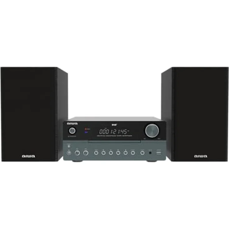 Aiwa MSBTU-700 DAB, Kompaktanlage mit Bluetooth V5.0 und 30 W Leistung, silber – Bild 2