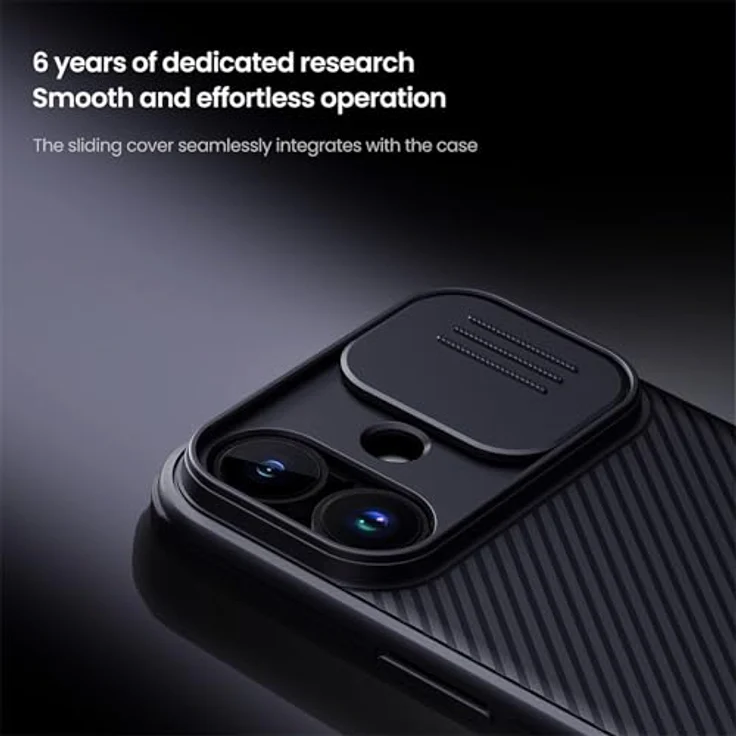 Nillkin CamShield PRO Magnetic Back Cover für Apple iPhone 17, Robustes Protection Case mit innovativem Kameraschützer, Schwarz – Bild 8