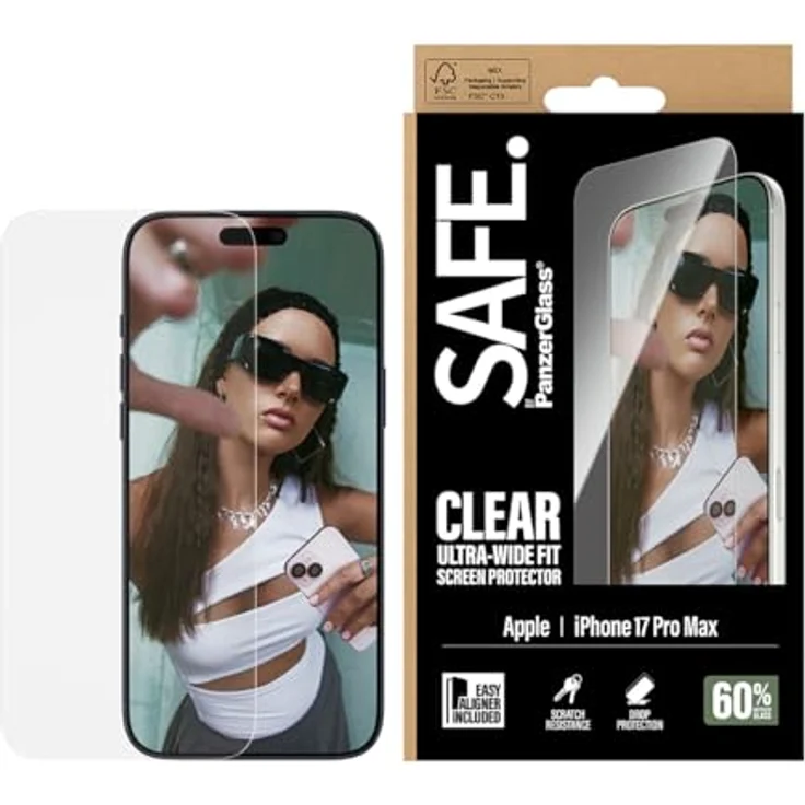 Panzer Glass SAFE. by PanzerGlass SA25701, Displayschutzfolie kompatibel mit iPhone 17 Pro Max – Bild 1