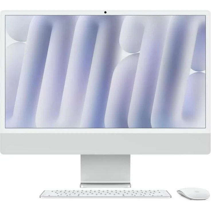 Apple iMac 2024, 59,7 cm (23,5"), 4.5K Ultra HD, Apple M4, 16 GB RAM, 256 GB SSD, Grau Silber, macOS Sequoia