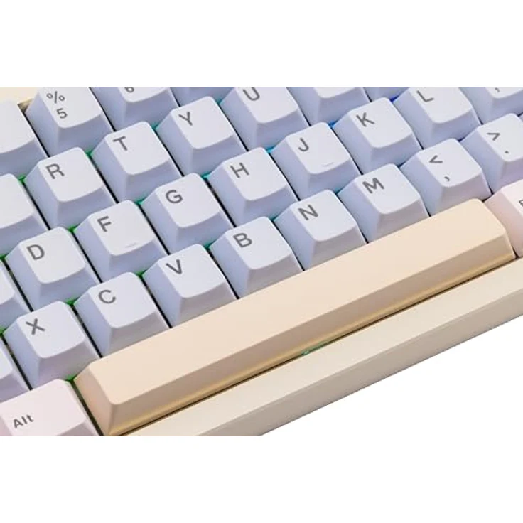CutiePcs WOBKEY Zen 65 Mechanische Tastatur, CNC-Aluminiumgehäuse, Hot-Swappable, Tri-Mode (BT/2,4G/USB-C), RGB-Beleuchtung, QMK/VIA, kompatibel mit Mac & Windows (Lite Weiß) – Bild 5
