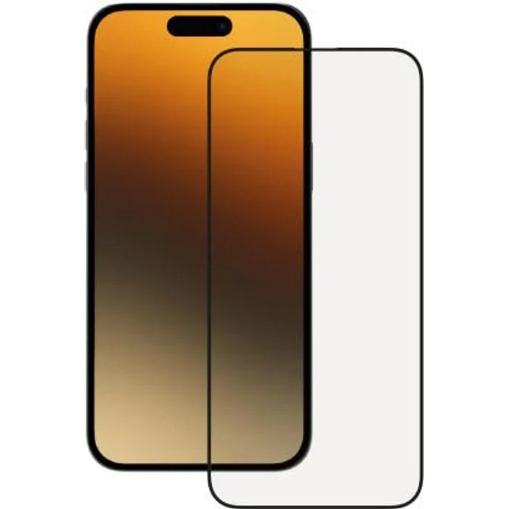 Vivanco Klare Bildschirmschutzfolie Glas 9H für Apple iPhone 15 Pro Max, stoßfest, schmutzabweisend, schlagfest, kratzresistent