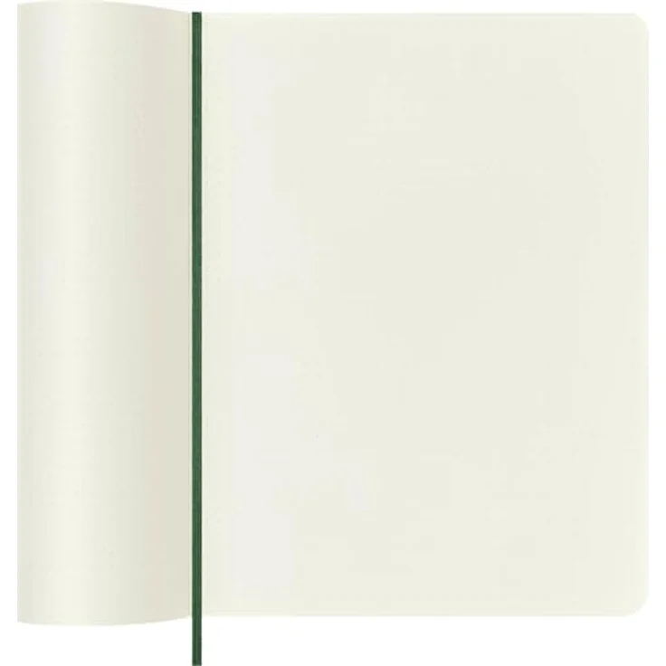 MOLESKINE Notizbuch Xlarge, Punktraster, Soft Cover, myrtengrün, 70 g/m² elfenbeinweißes Papier, abgerundete Ecken, Gummiband und Lesezeichenband – Bild 5