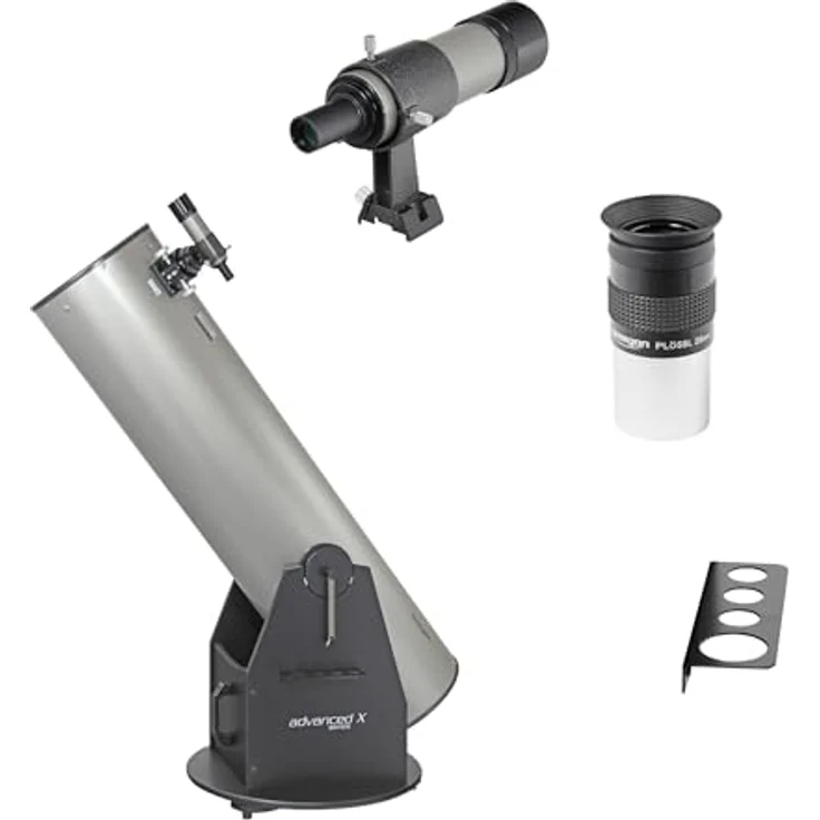 Omegon Dobson Teleskop Advanced X N 304/1500, 12" Spiegelteleskop mit Parabolspiegel, einfache Handhabung, ideal für Deep-Sky & Planetenbeobachtung – Bild 1
