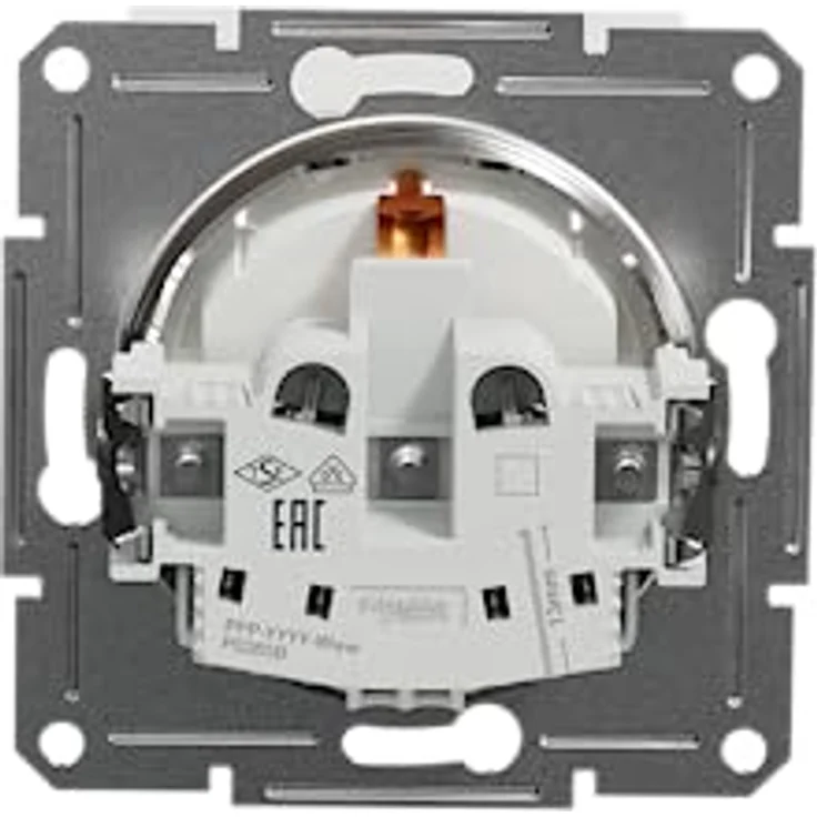 Schneider Electric Asfora EPH3170121D SCHUKO-Steckdose 16A Klappdeckel, Schutzkontaktsteckdose, Steckdose Unterputz,Steckklemmen, Weiß – Bild 4